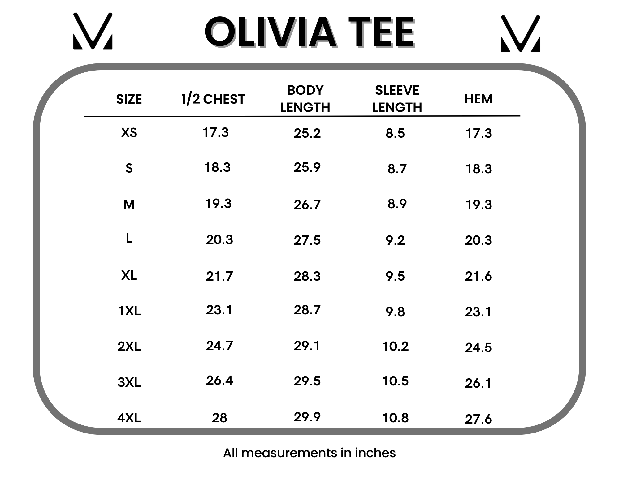 Olivia Tee - Solid Colors